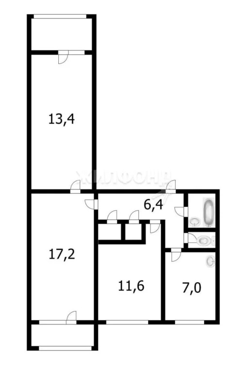 Продажа квартиры, Новосибирск, ул. Комсомольская - Фото 0