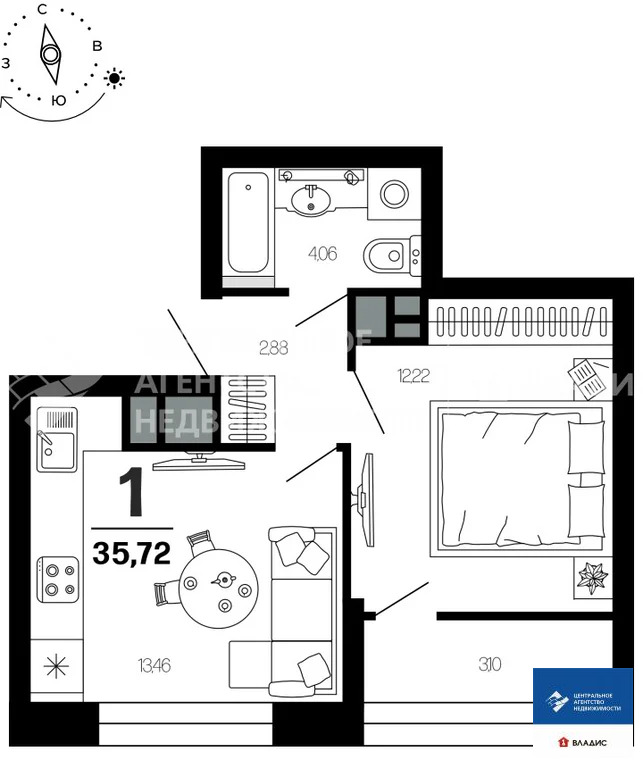 Продажа квартиры в новостройке, Рязань, ул. Новаторов - Фото 3