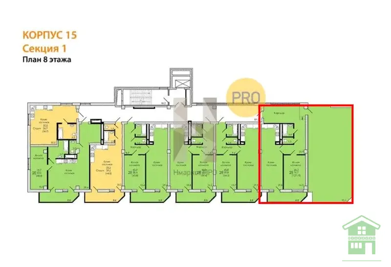 Продам 1 ком кв студию 127 кв м Воронеж, ул. Сакко и Ванцетти ул, д.82 - Фото 10