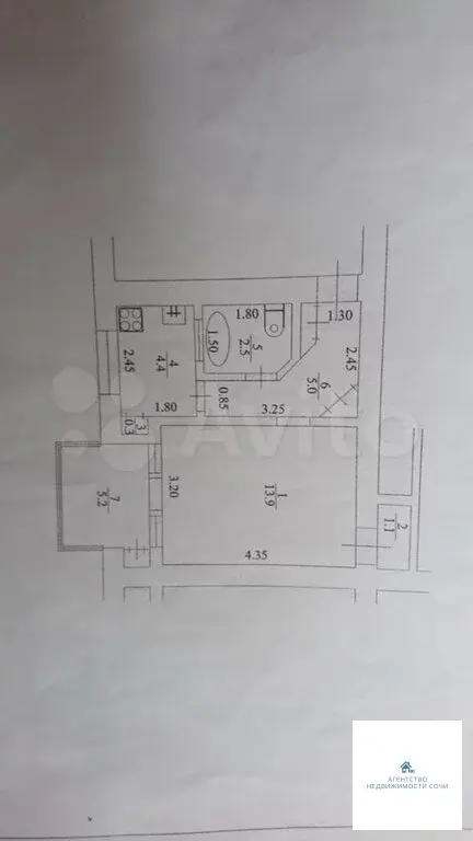 1-к. квартира, 32,4 м, 3/5 эт. - Фото 18