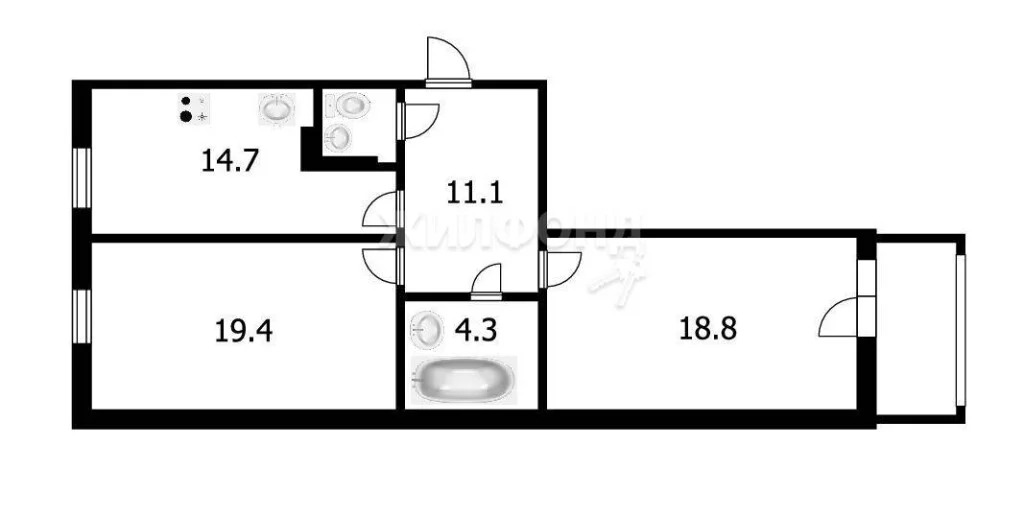 Продажа квартиры, Новосибирск, ул. Тюленина - Фото 3