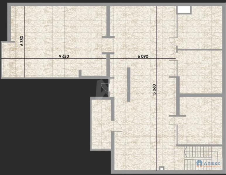Продажа помещения пл. 222 м2 под офис, банк,  м. Зорге в жилом доме в ... - Фото 8