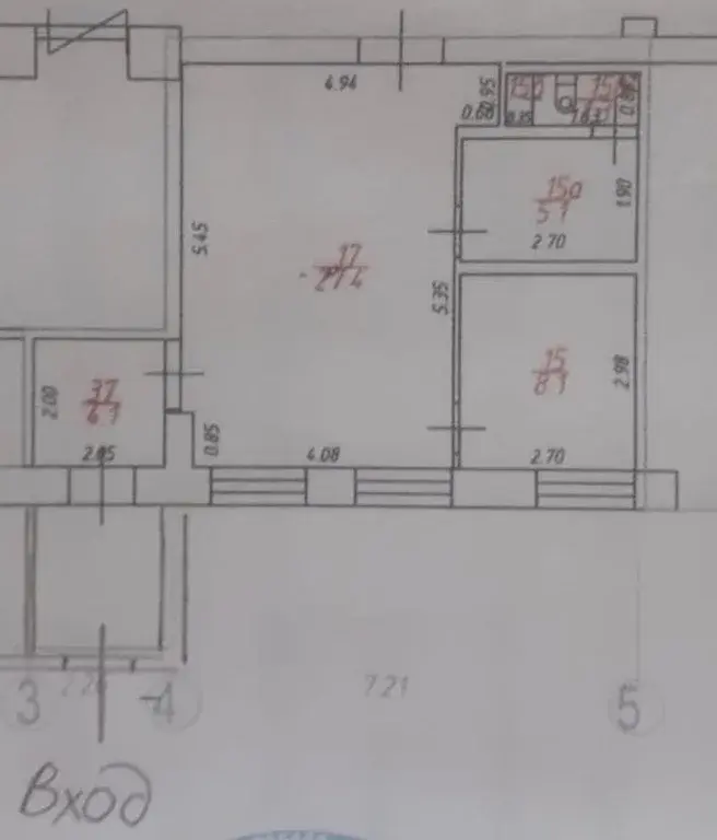 м. Щелковская.20 м.п. Сиреневый бул. д.15 .Сдается ПСН  51,4 кв.м 1/6. - Фото 14