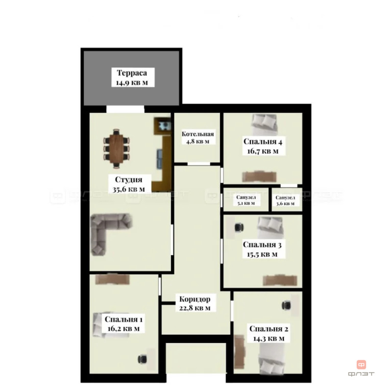 Продажа дома, Казань, ул. Каенкай - Фото 16