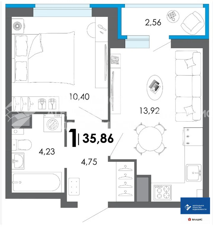 Продажа квартиры, Дядьково, Рязанский район, 2-й Бульварный проезд - Фото 19