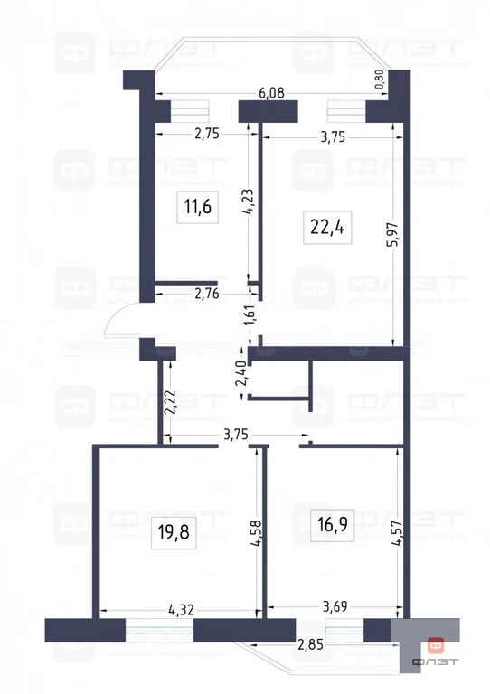 Продажа квартиры, Казань, ул. Чистопольская - Фото 10