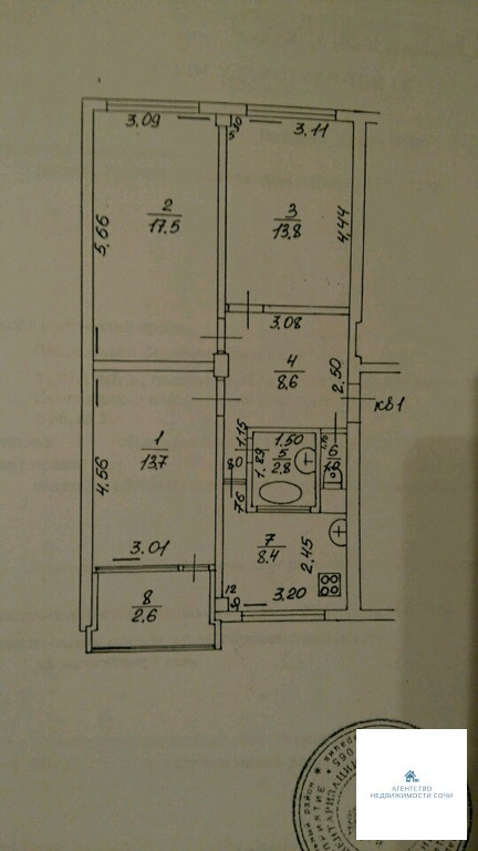 3-к квартира, 70 м, 1/6 эт. - Фото 7