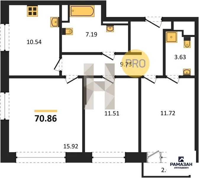 Продажа квартиры в новостройке, Казань, м. Проспект Победы, ... - Фото 1