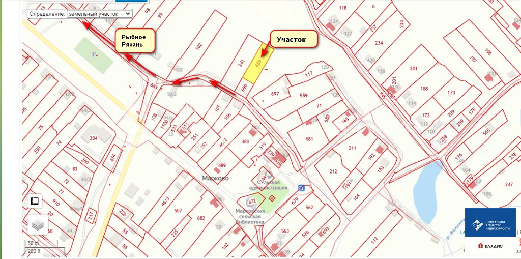 Кадастровая карта волынь рыбновский район