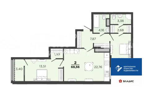 Продажа квартиры, Рязань, жилой комплекс Метропарк - Фото 8
