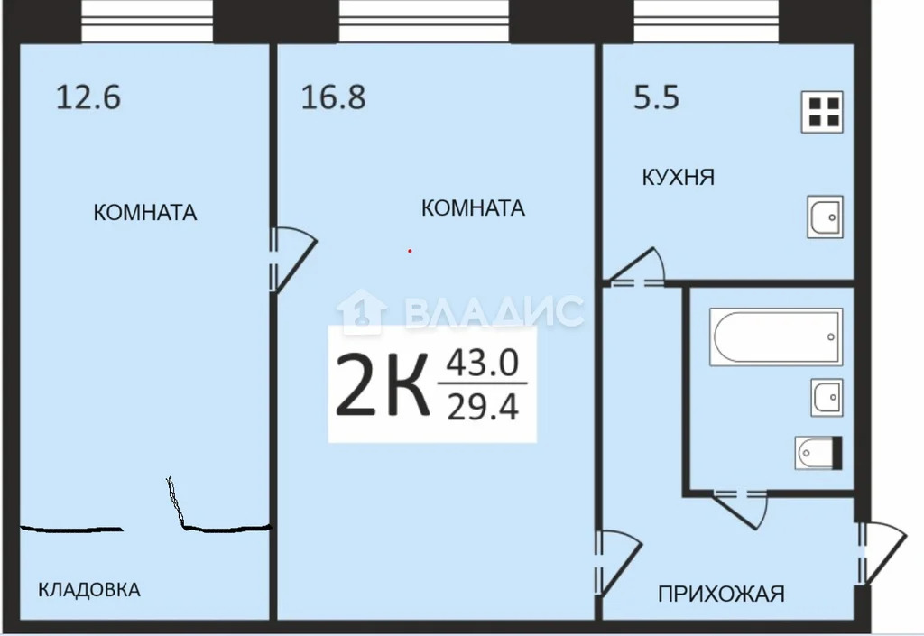 Москва, Живописная улица, д.34к3, 2-комнатная квартира на продажу - Фото 24