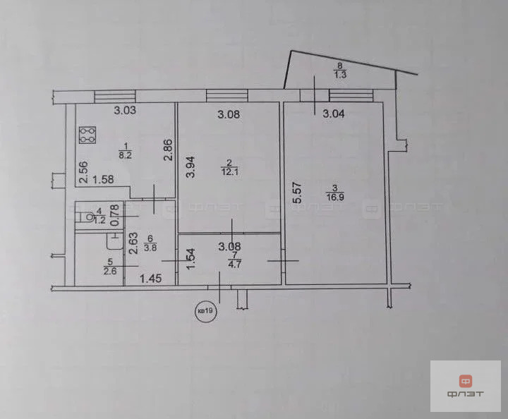 Продажа квартиры, Богатые Сабы, Сабинский район, ул. З.Юсупова - Фото 8