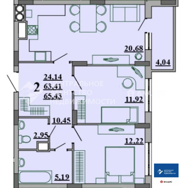 Продажа квартиры, Рязань, микрорайон Октябрьский городок - Фото 6