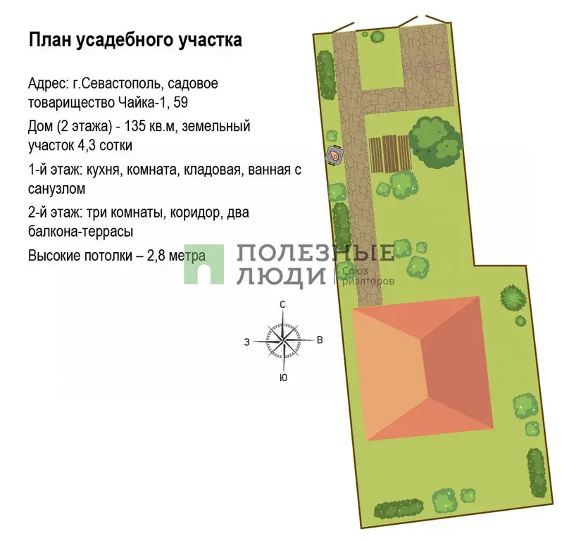 Готовый дом у моря 135кв.м с ремонтом на 4.3 сотки с ремонтом - Фото 37