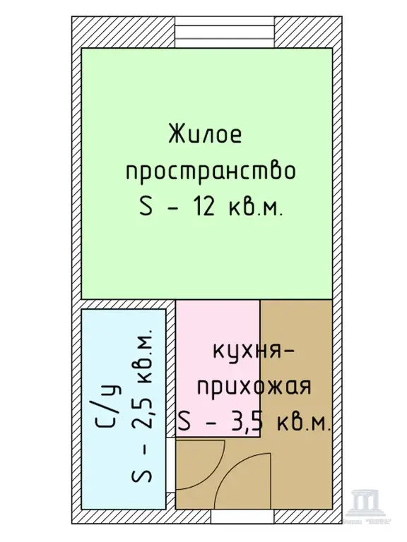 Продаю квартиру-студию S-18 кв.м. в Ростове-на-Дону Чкаловский Обский - Фото 12