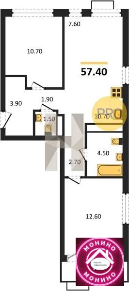 Продажа квартиры в новостройке, Столбово, Сосенское с. п., м. ... - Фото 0