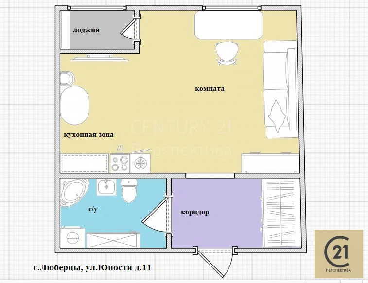 Продажа квартиры, Люберцы, Люберецкий район, улица Юности - Фото 2