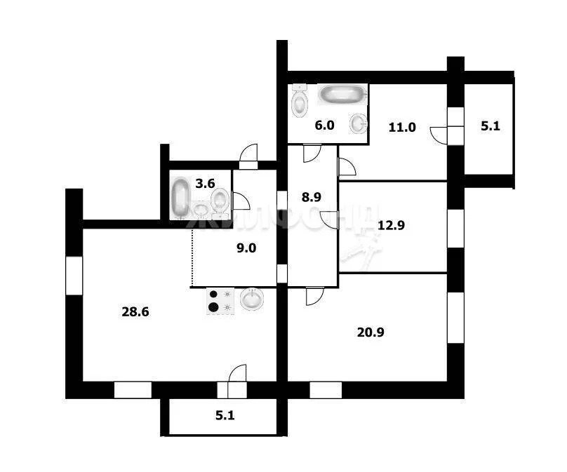 Продажа квартиры, Новосибирск, ул. Костычева - Фото 25