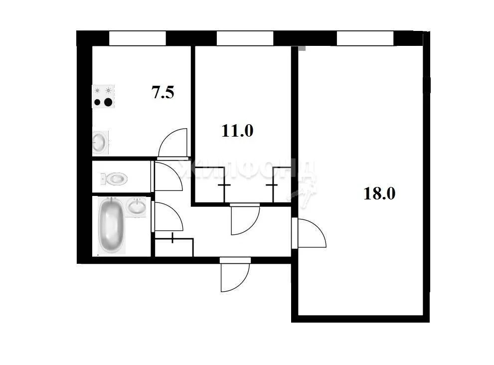 Продажа квартиры, Новосибирск, Адриена Лежена - Фото 4