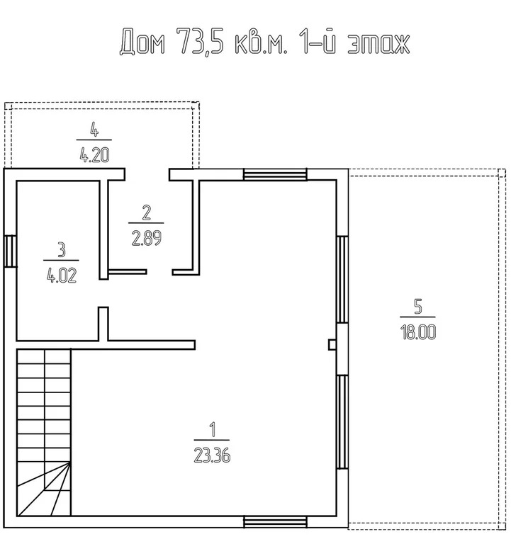 Дом 73.5 м2 на участке 7.5 сот. - Фото 5
