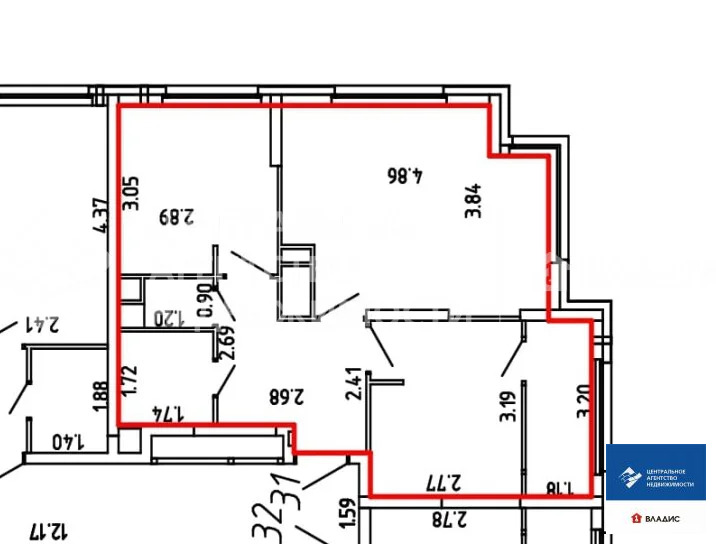 Продажа квартиры, Рязань, улица Александра Полина - Фото 15