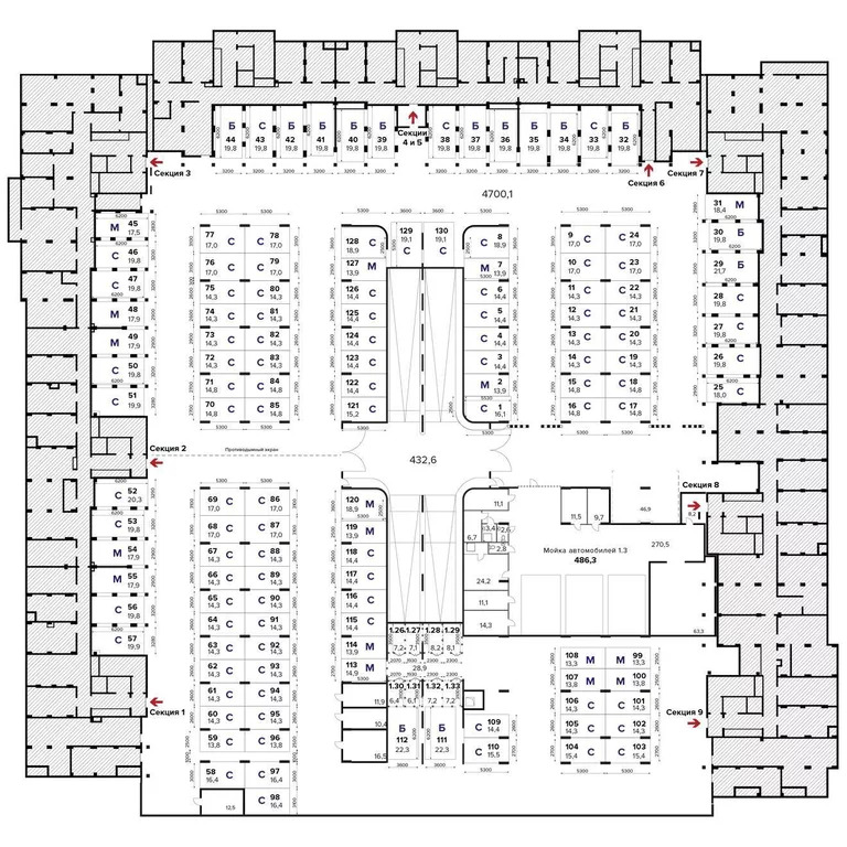 Продается место на закрытой стоянке, 19.1 м2 - Фото 5