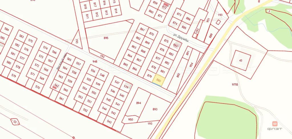 Продажа участка, Дачное, Высокогорский район, ул. Дорожная - Фото 1