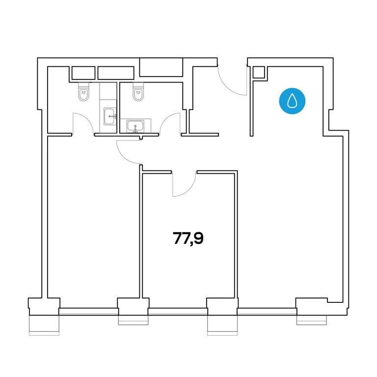 Продажа офиса 77.9 м2 - Фото 3