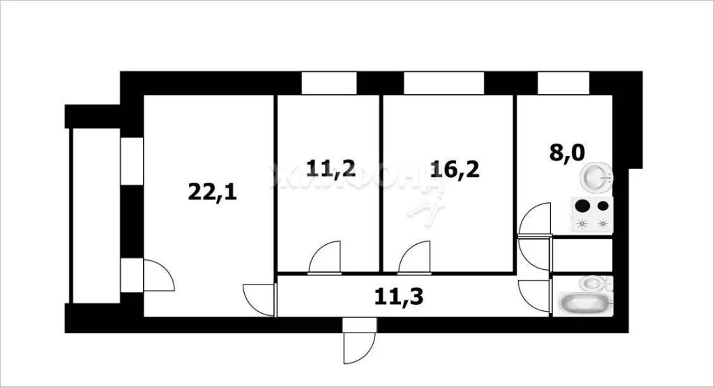 Продажа квартиры, Новосибирск, ул. Жуковского - Фото 8