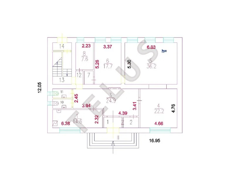 м.Лефортово, Княжекозловский переулок, 324 м2, Здание (ном. объекта: ... - Фото 6