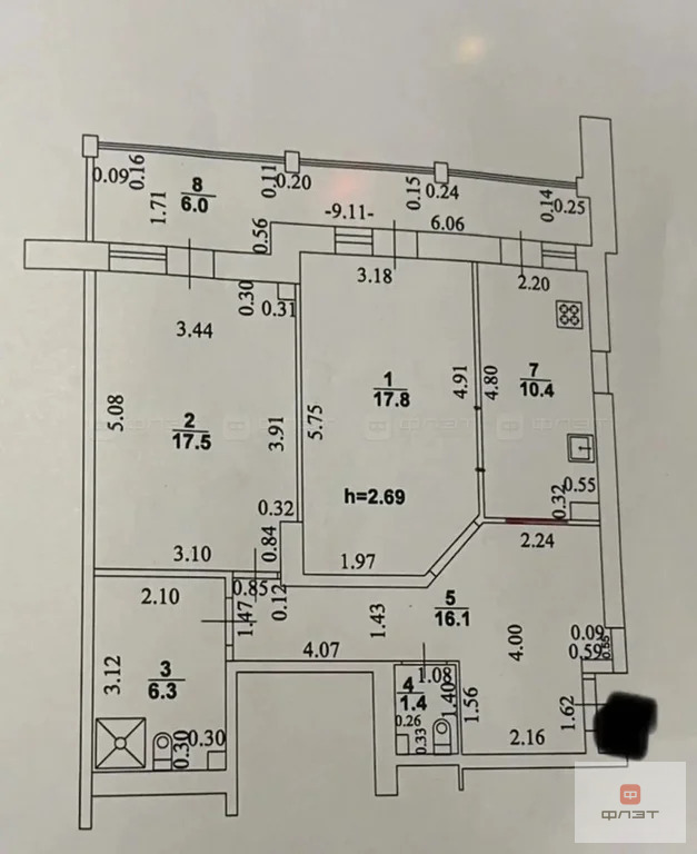 Продажа квартиры, Казань, ул. Курашова - Фото 13