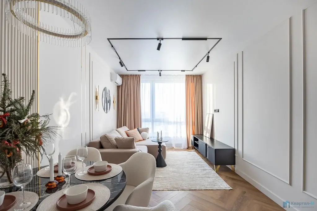 Евро-3 квартира 65,1 м2 в ЖК «Тринити» | 31 этаж - Фото 2