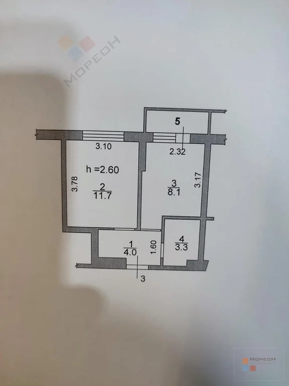 1-я квартира, 27.10 кв.м, 2/5 этаж, Берёзовый п, Мечникова ул ... - Фото 16