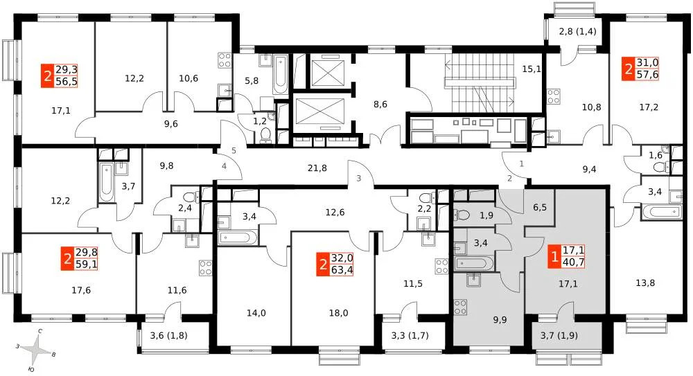 Продам 1-комн. квартиру 40.7 кв.м. - Фото 4