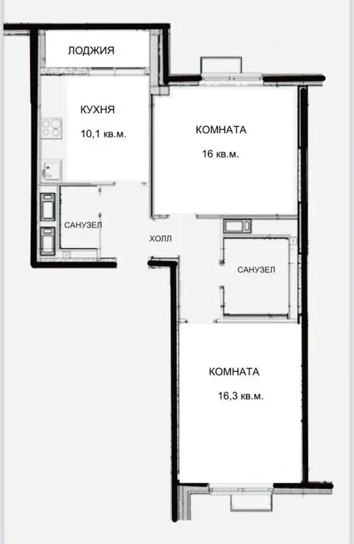 Купить двухкомнатную квартиру 56.1м ул. 3-я Соколиной Горы, 9, Москва, ... - Фото 2