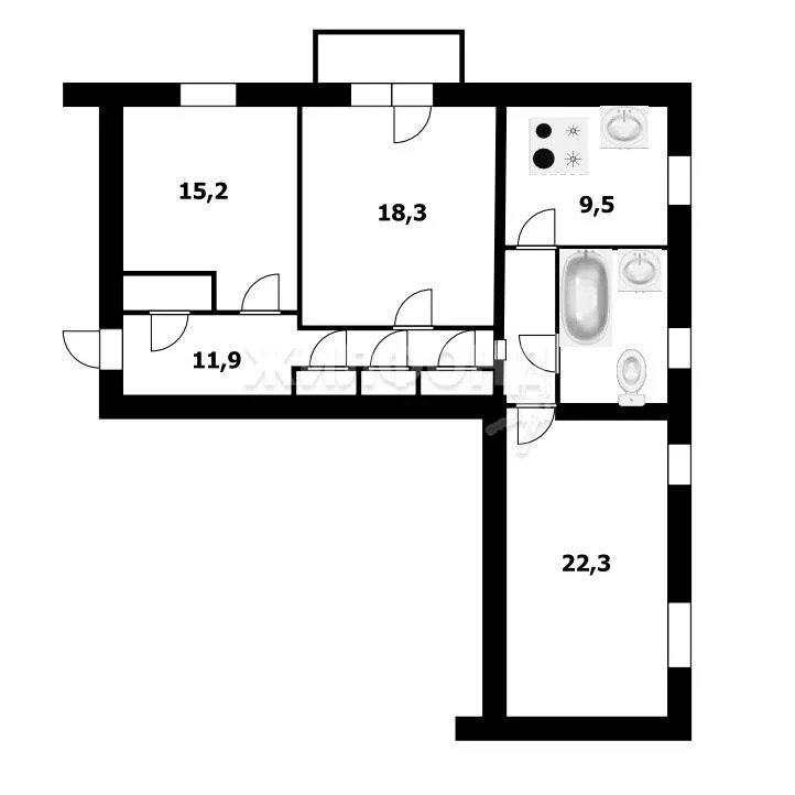 Продажа квартиры, Новосибирск, Красный пр-кт. - Фото 22