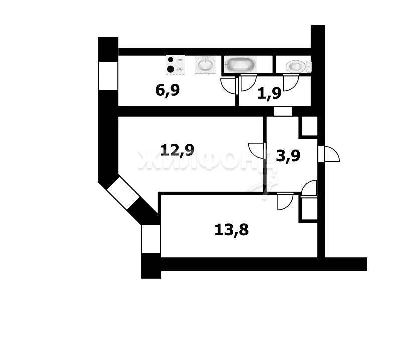 Продажа квартиры, Краснообск, Новосибирский район, 2-й микрорайон - Фото 12