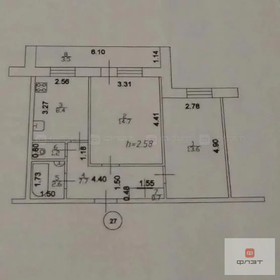 Продажа квартиры, Казань, ул. Лукина - Фото 24