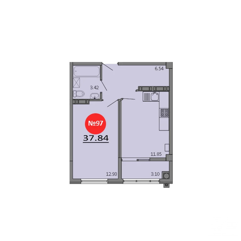 Продажа квартиры в новостройке, Белоглинка, Симферопольский район, ... - Фото 1