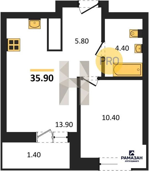 Продажа квартиры в новостройке, Казань, м. Горки, ул. Родины - Фото 1