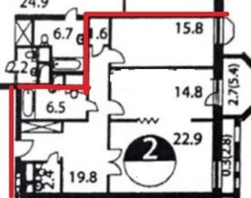 Продам двухкомнатную (2-комн.) квартиру, Вернадского пр-кт, 80А, Мо... - Фото 13