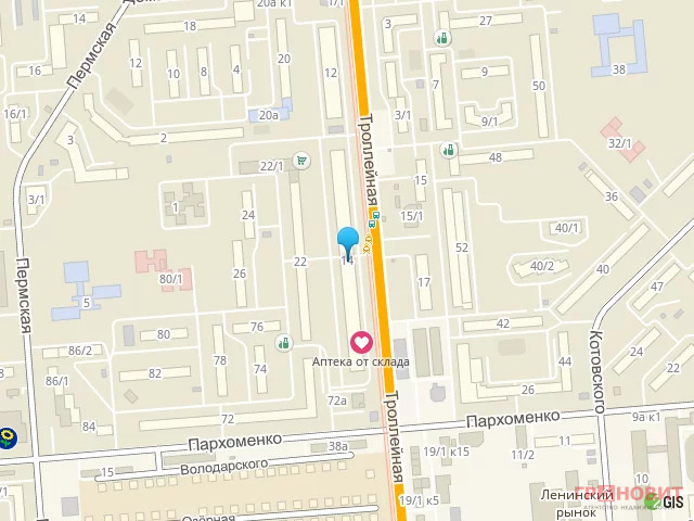 Ул троллейная новосибирск карта