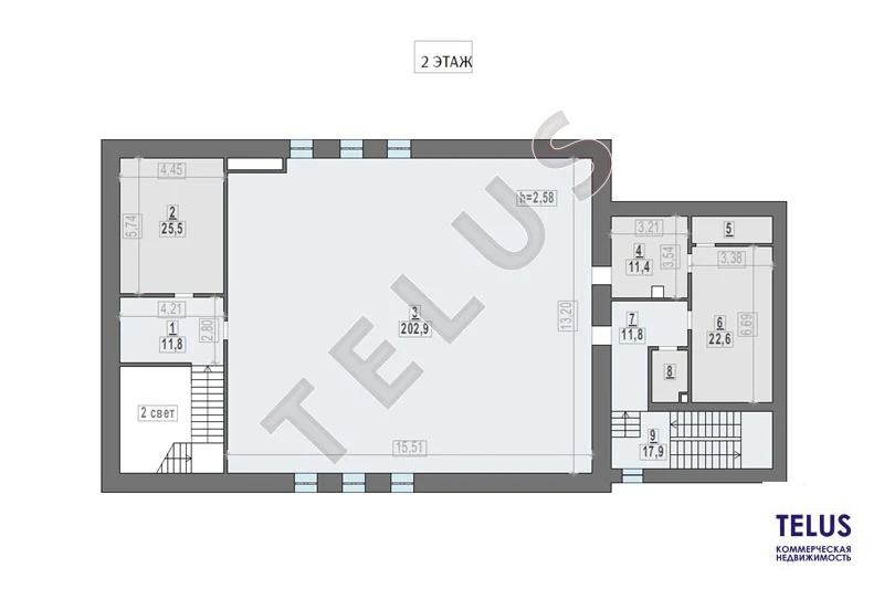 м. Спортивная, Большой Саввинский переулок, 1007 м2, Здание (ном. ... - Фото 9