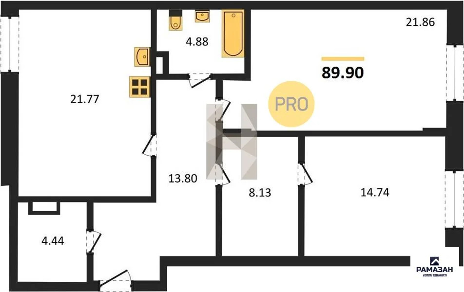 Продажа квартиры в новостройке, Казань, Генерала Ерина ул. - Фото 1