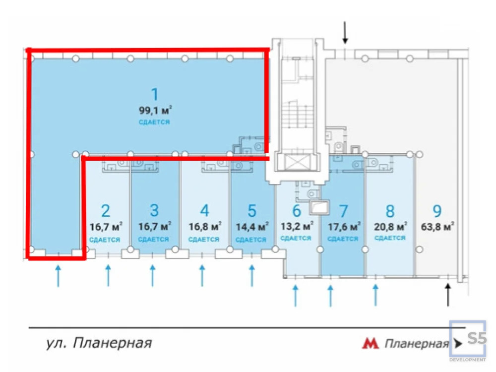 Продажа торгового помещения, м. Планерная, Планерная улица 12к1 - Фото 2