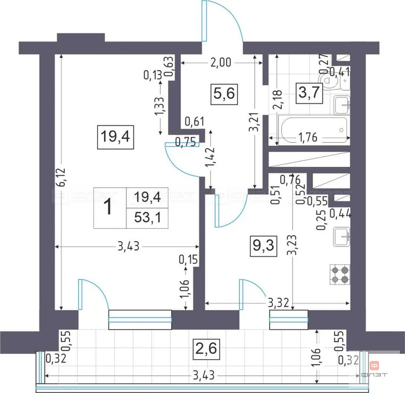 Продажа квартиры, Казань, ул. Виктора Сажинова - Фото 13