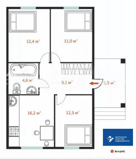 Продажа дома, Тюшево, Рязанский район, Молодёжная улица - Фото 18