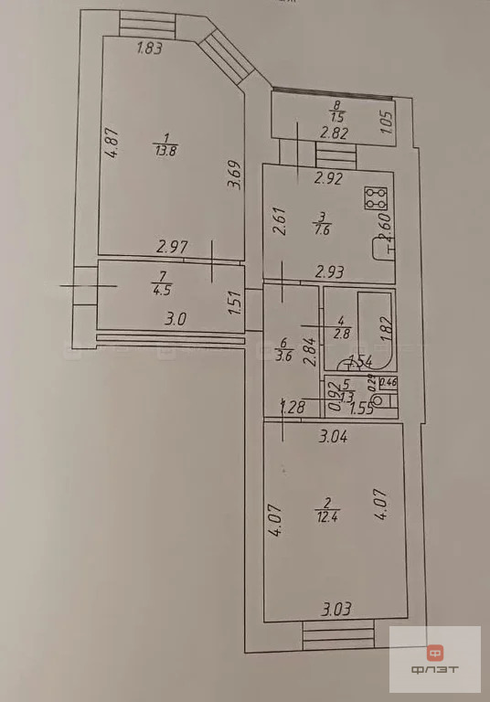 Продажа квартиры, Габишево, Лаишевский район, ул. Северная - Фото 19