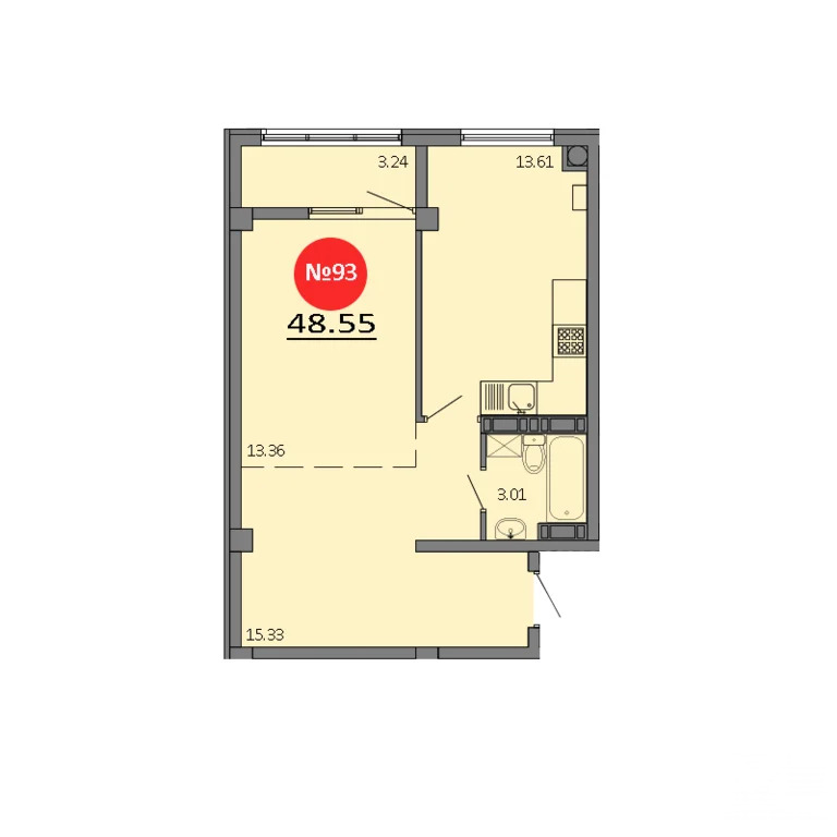 Продажа квартиры в новостройке, Белоглинка, Симферопольский район, ... - Фото 2