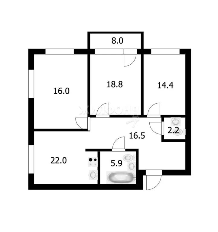 Продажа квартиры, Новосибирск, ул. Лескова - Фото 36